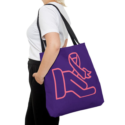 Tote Bag: Fight Cancer Purple