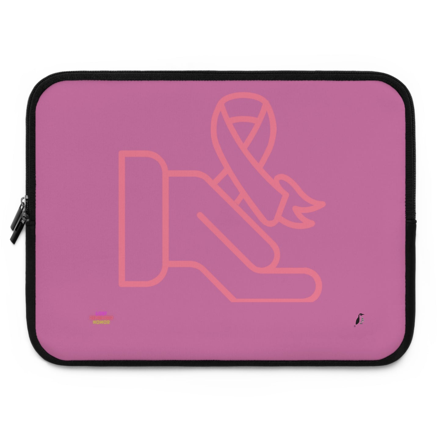 Laptop Sleeve: Fight Cancer Lite Pink