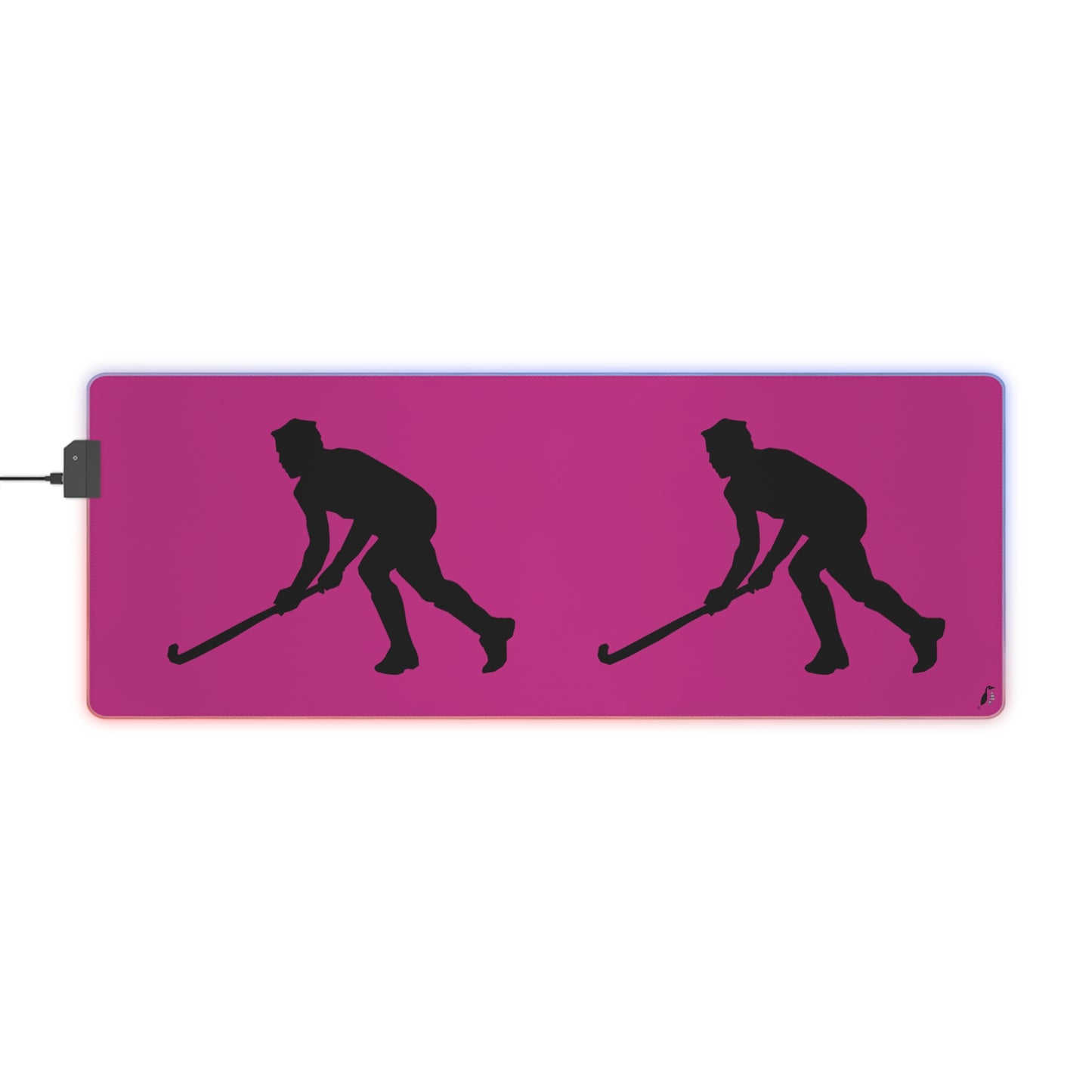 LED Gaming Mouse Pad: Hockey Pink