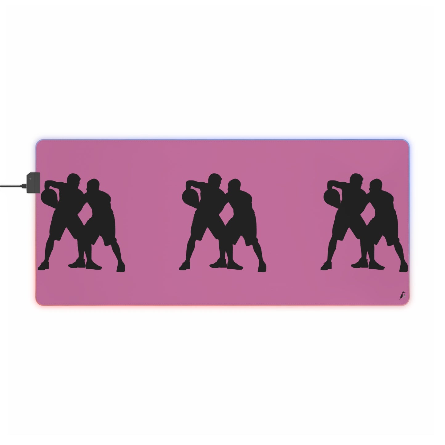 LED Gaming Mouse Pad: Basketball Lite Pink