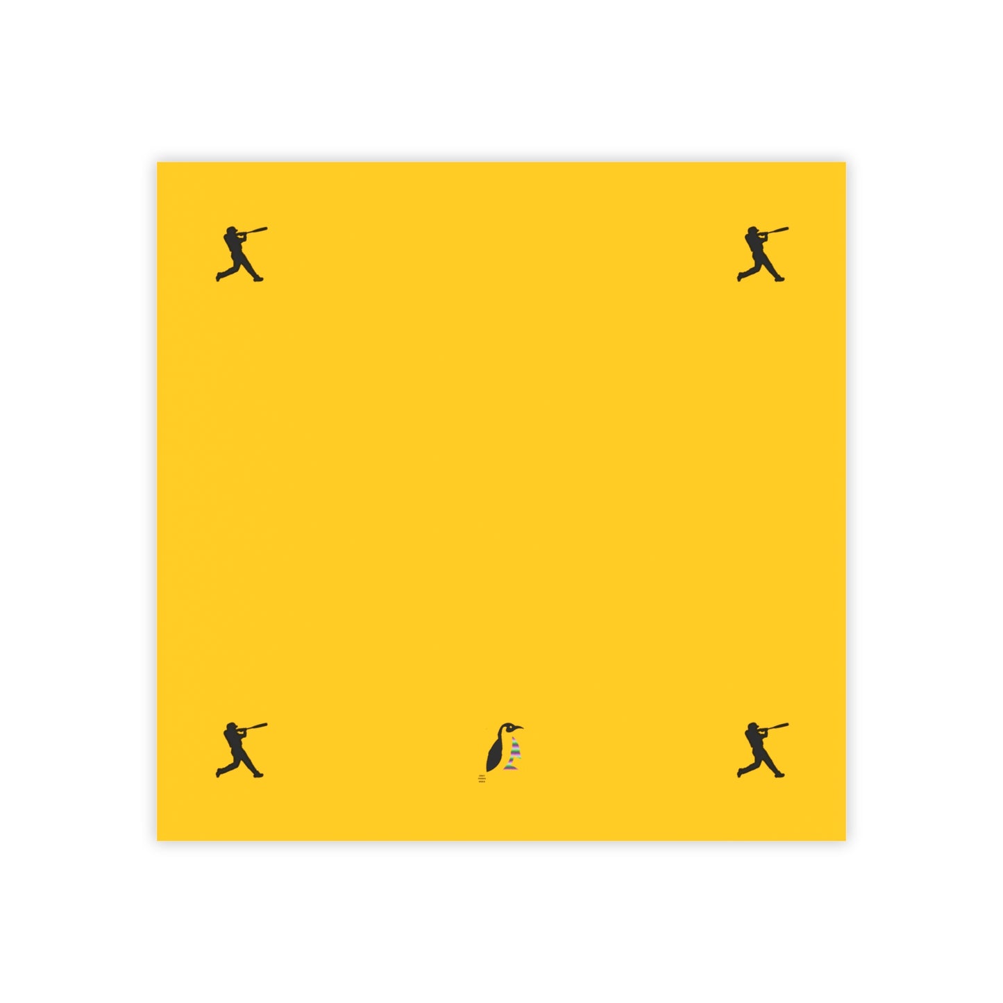 Post-it® Note Pads: Baseball Yellow