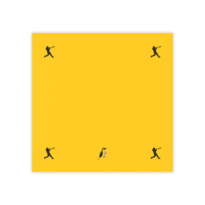 Post-it® Note Pads: Baseball Yellow