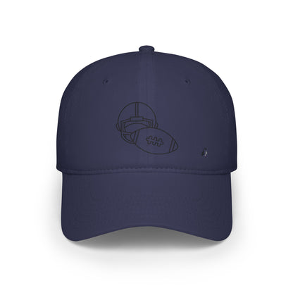 Low Profile Baseball Cap: Football