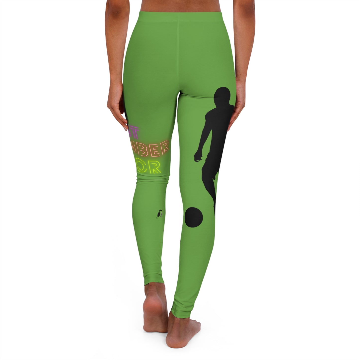 Women's Spandex Leggings: Soccer Green