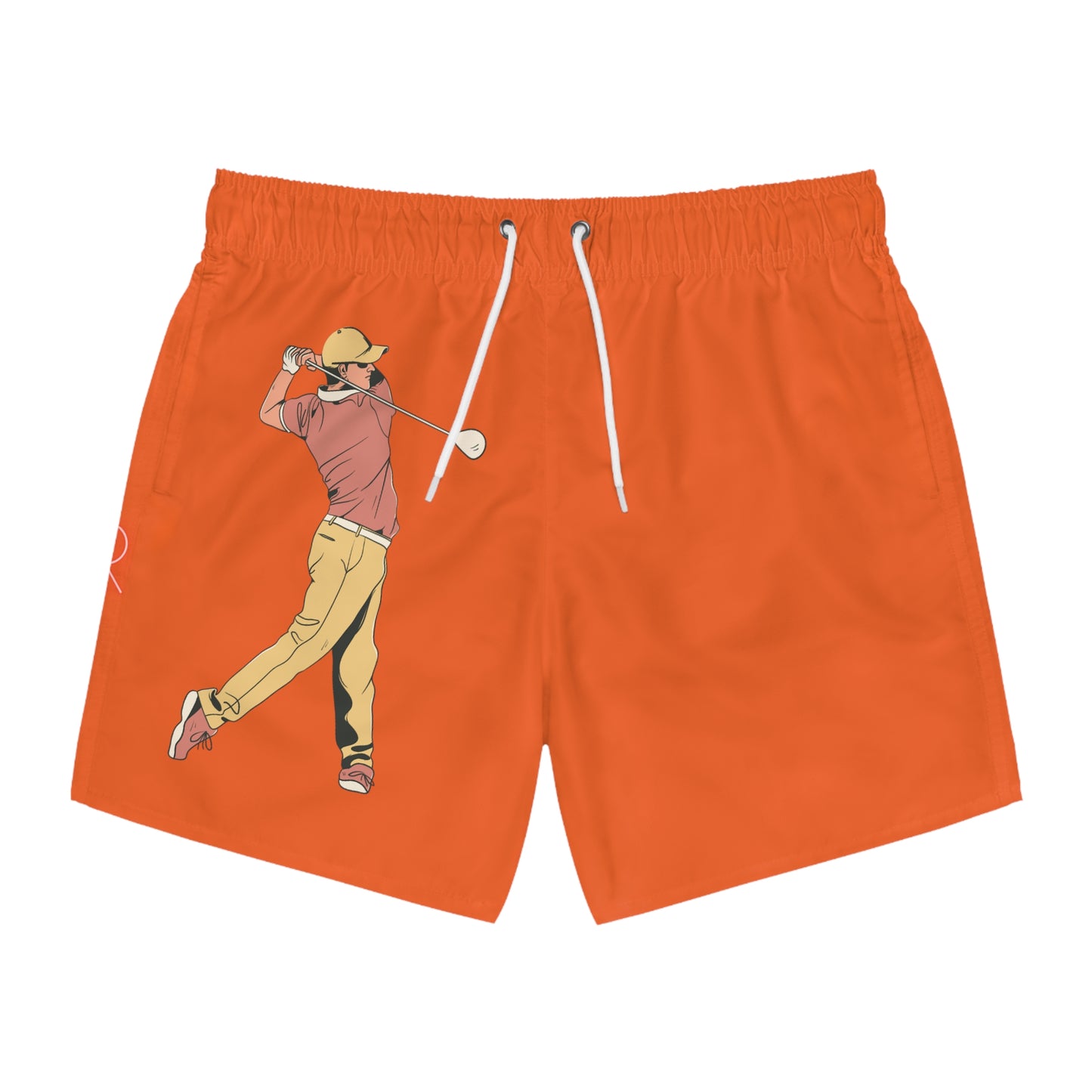 Swim Trunks: Golf Orange