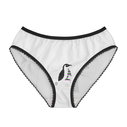 Women's Briefs: Fishing White