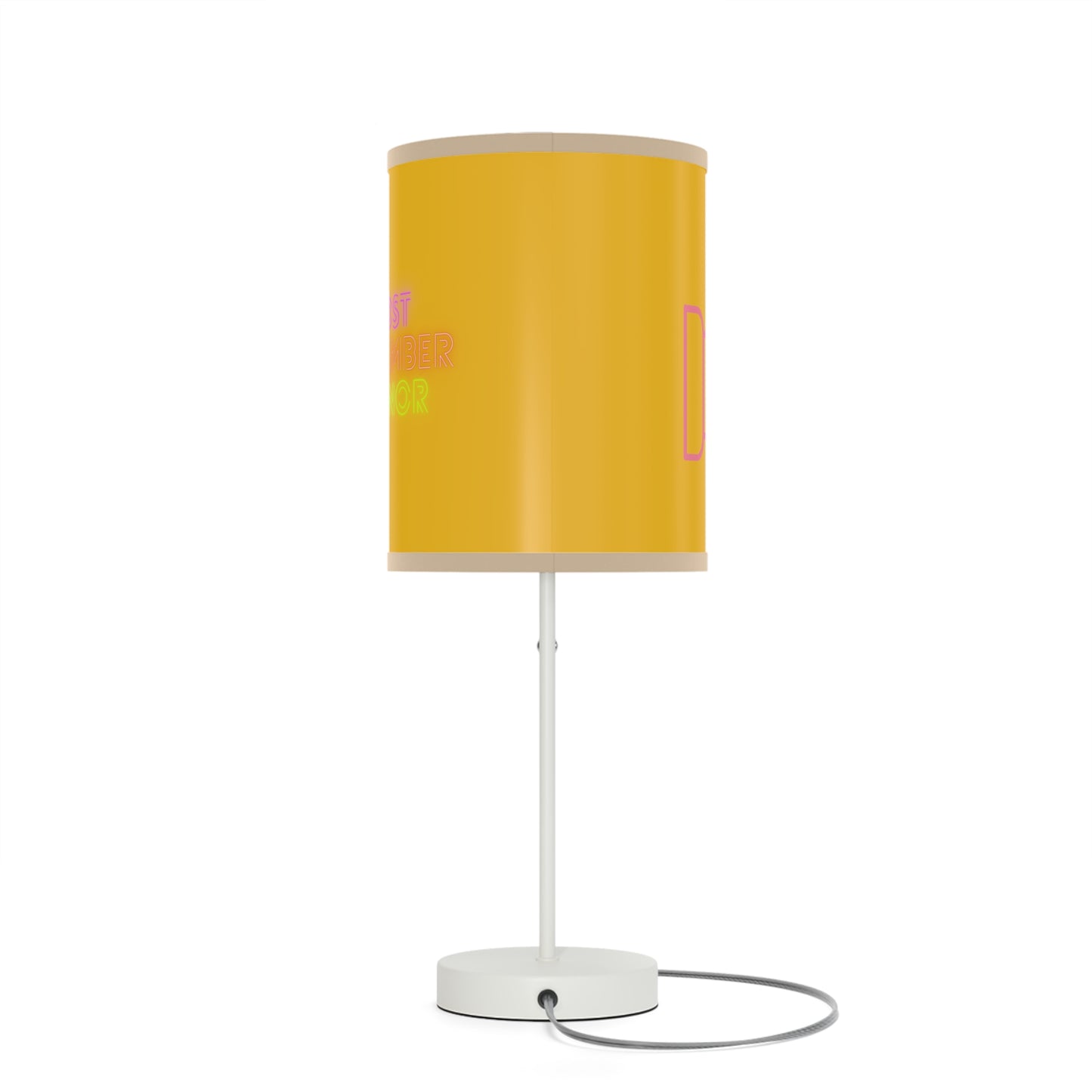 Lamp on a Stand, US|CA plug: Fight Cancer Yellow