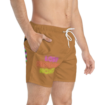 Swim Trunks: Lost Remember Honor Lite Brown