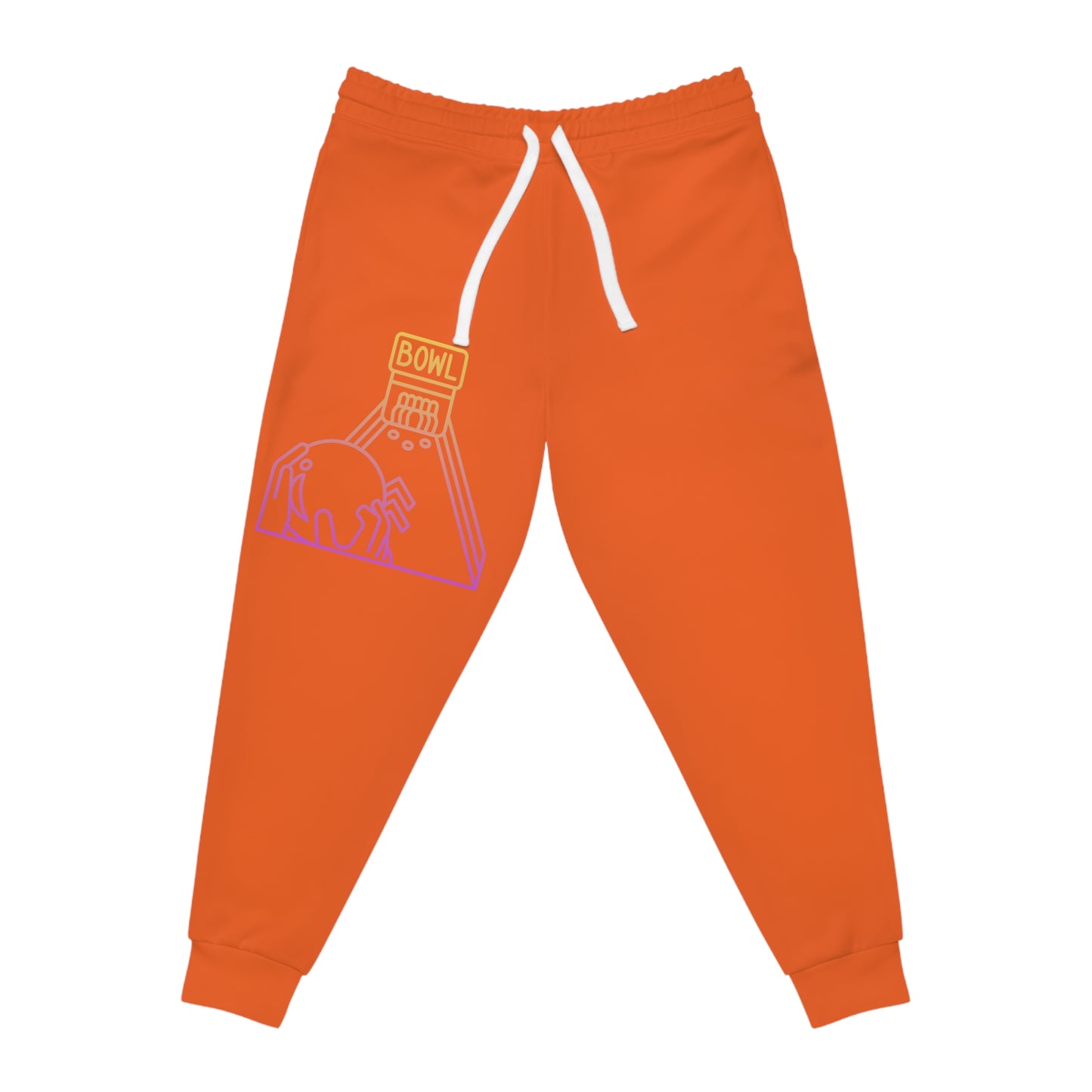 Athletic Joggers: Bowling Orange