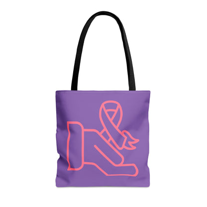 Tote Bag: Fight Cancer Lite Purple