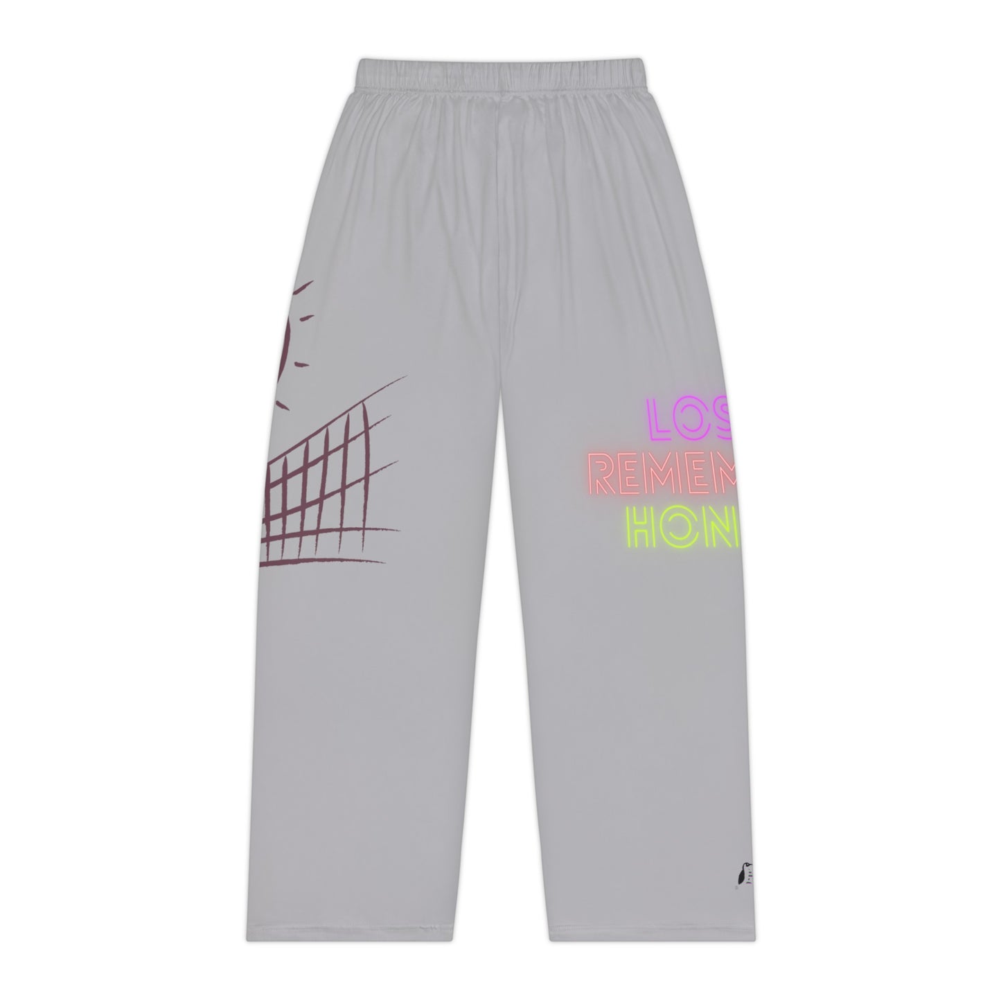 Pambabaeng Pajama Pants: Volleyball Lite Gray 