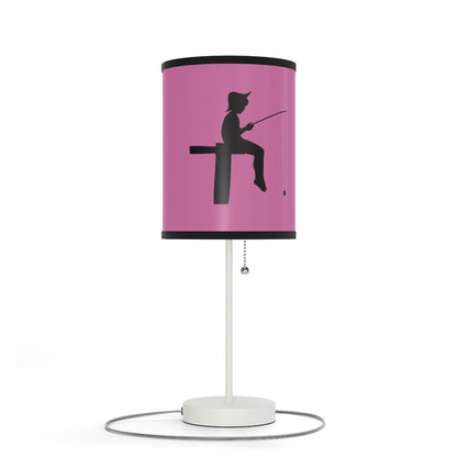 Lamp on a Stand, US|CA plug: Fishing Lite Pink