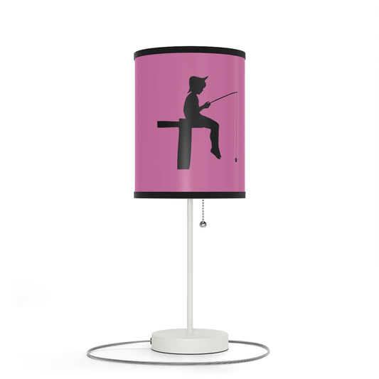 Lamp on a Stand, US|CA plug: Fishing Lite Pink