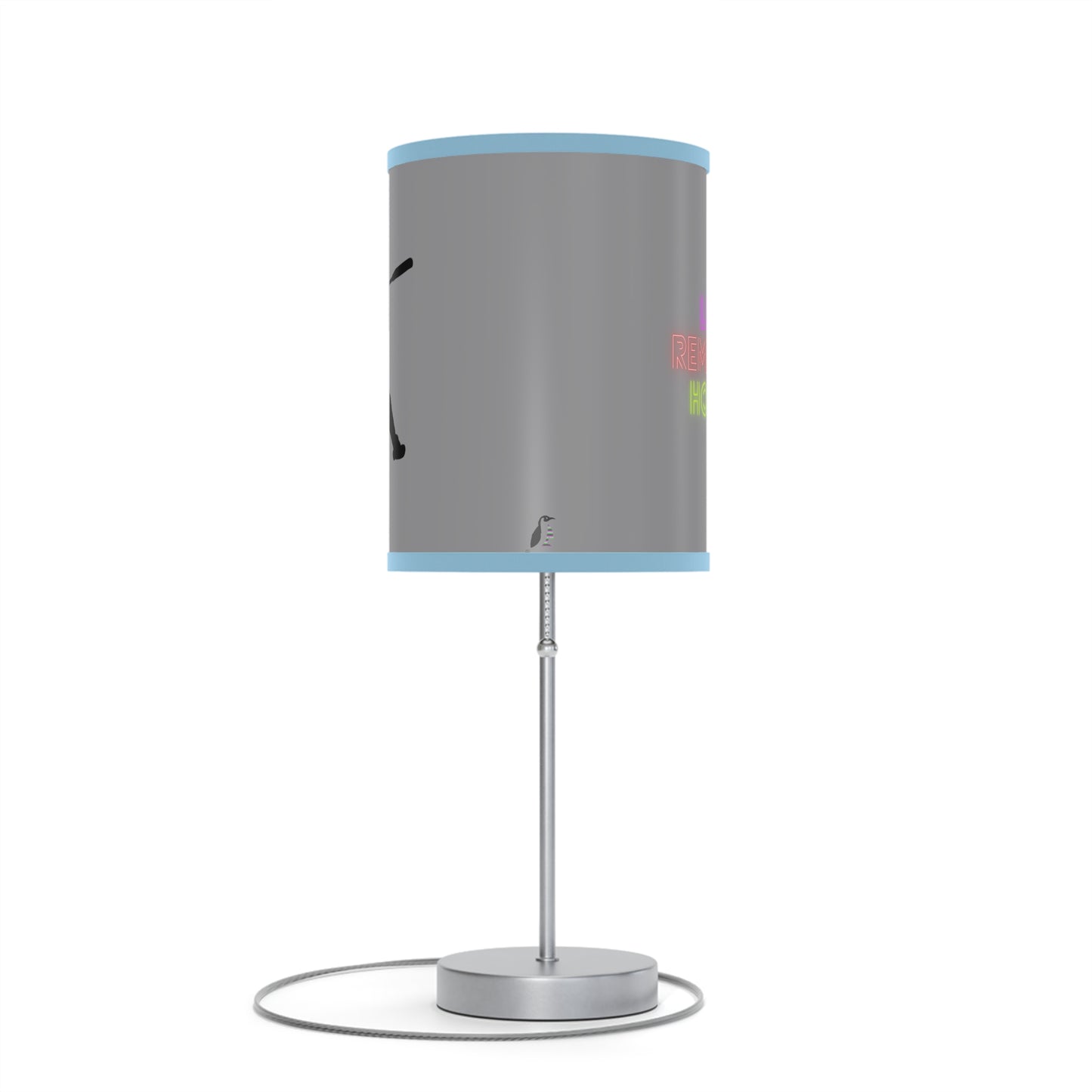 Lamp on a Stand, US|CA plug: Baseball Grey