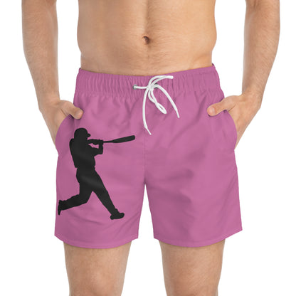 Swim Trunks: Baseball Lite Pink