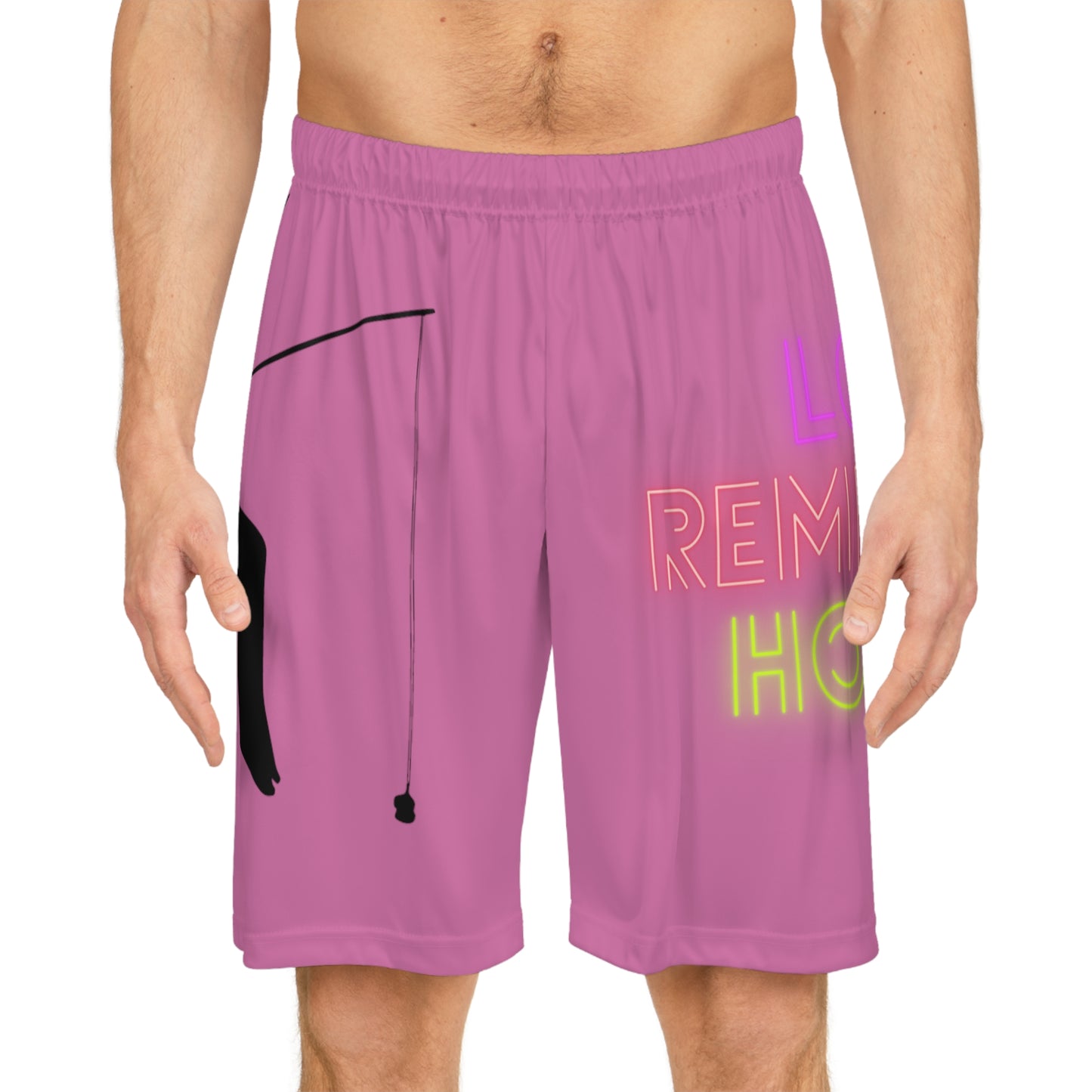 Basketball Shorts: Fishing Lite Pink