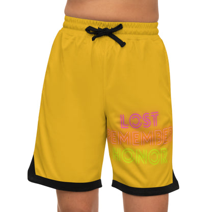 Basketball Rib Shorts: Lost Remember Honor Yellow