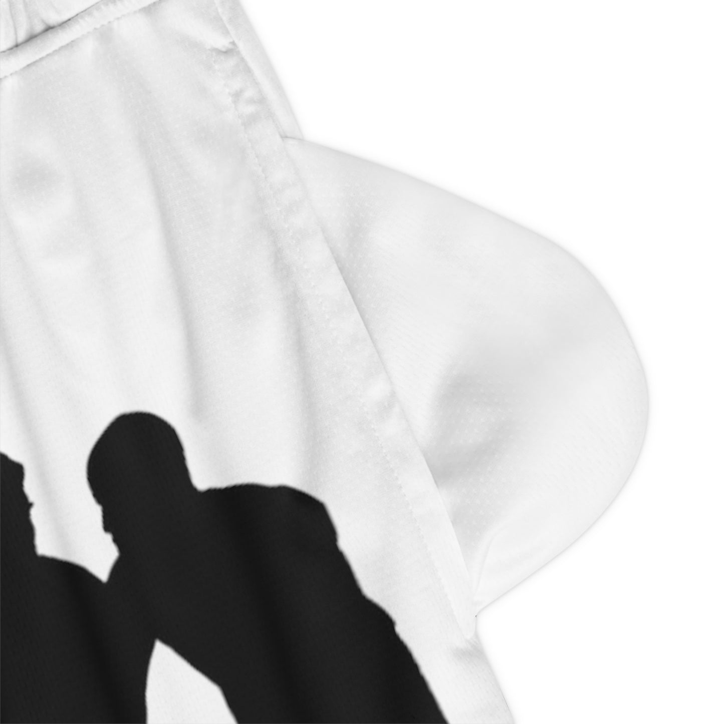 Basketball Rib Shorts: Basketball White