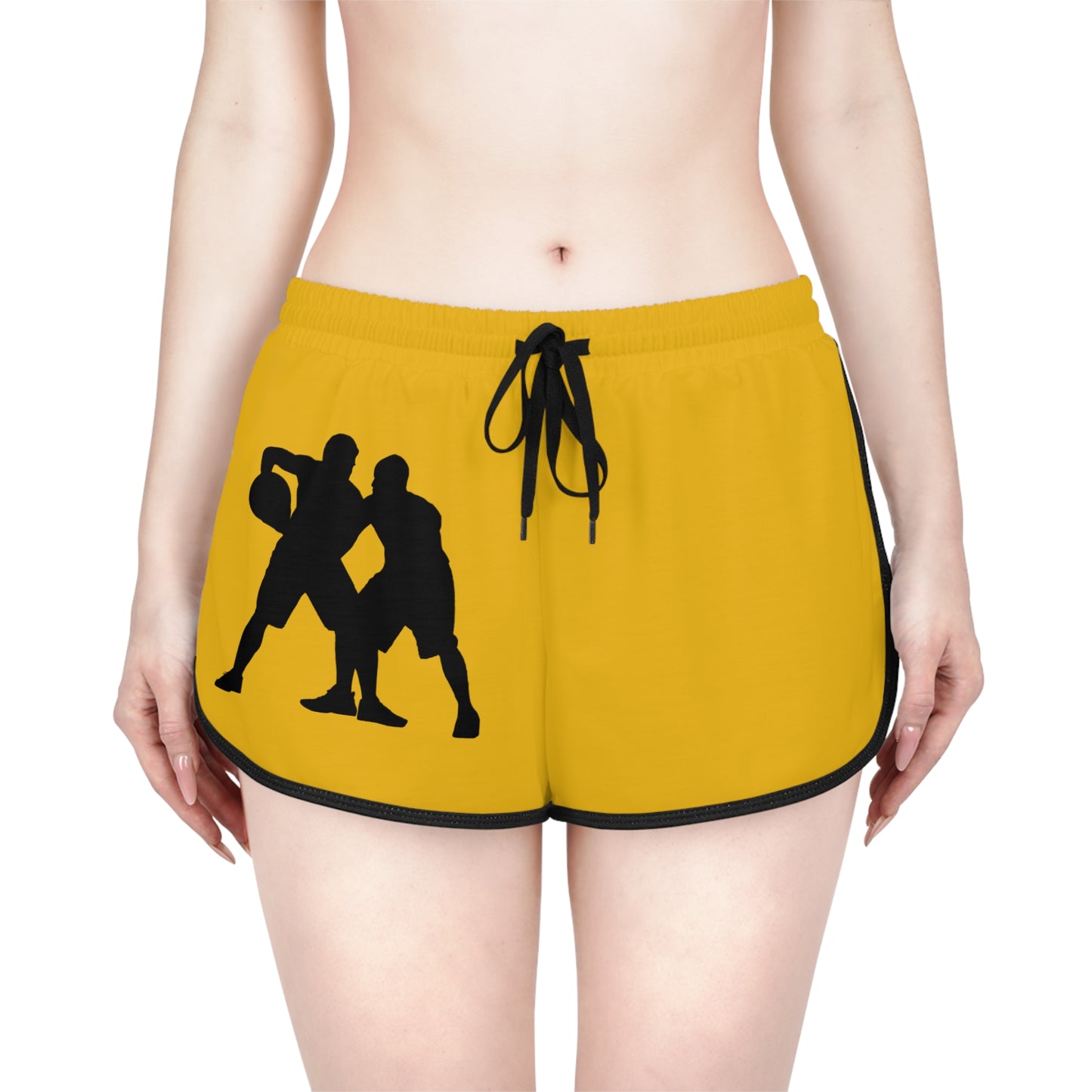 Women's Relaxed Shorts: Basketball Yellow