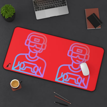 Desk Mat: Gaming Red