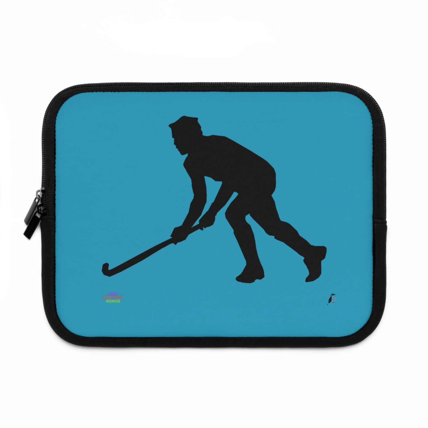 Laptop Sleeve: Hockey Turquoise