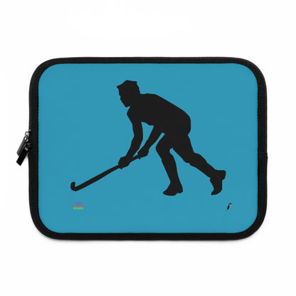 Laptop Sleeve: Hockey Turquoise