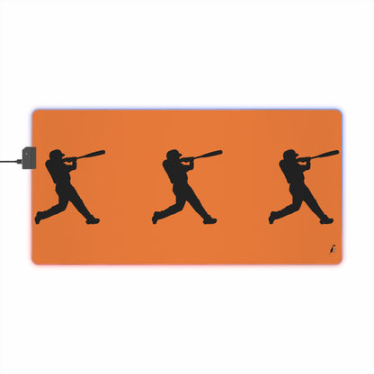 LED Gaming Mouse Pad: Baseball Crusta