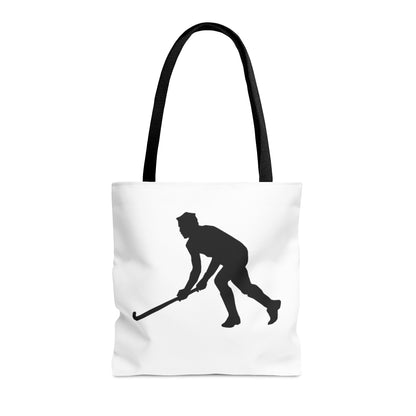 Tote Bag: Hockey White