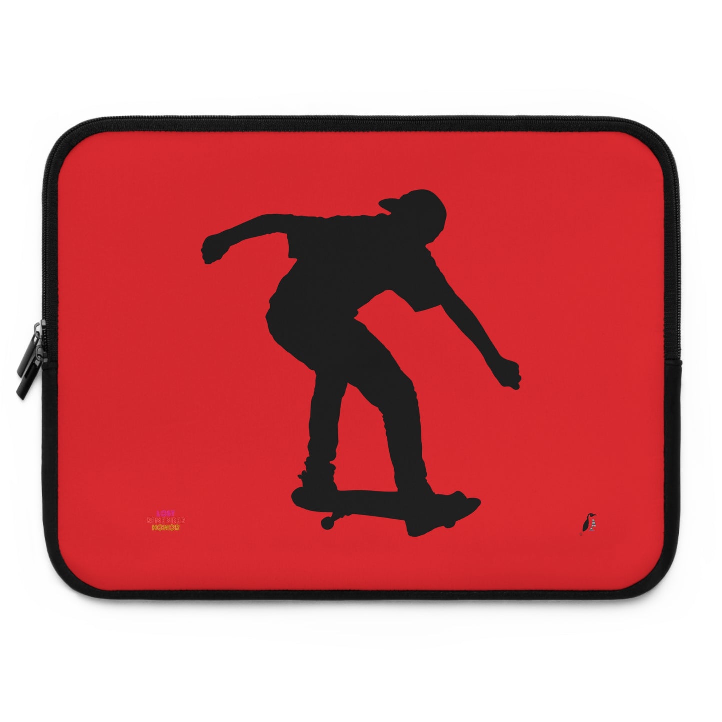 Laptop Sleeve: Skateboarding Red