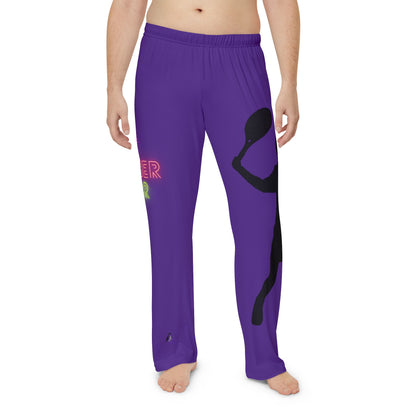 Men's Pajama Pants: Tennis Purple