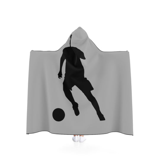 Hooded Blanket: Soccer Lite Grey
