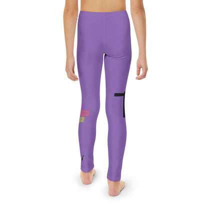 Youth Full-Length Leggings: Fishing Lite Purple