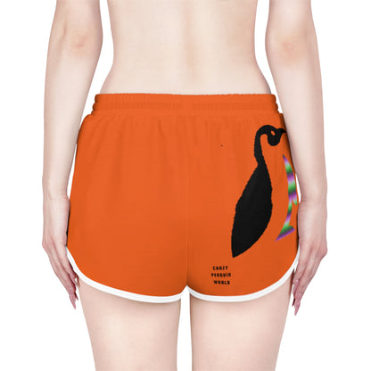 Women's Relaxed Shorts: Lost Remember Honor Orange