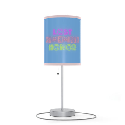 Lamp on a Stand, US|CA plug: Weightlifting Lite Blue