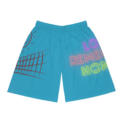 Basketball Shorts: Volleyball Turquoise