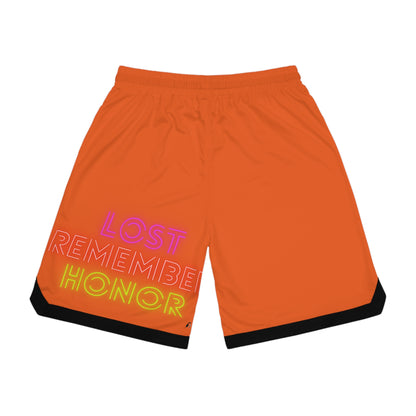 Basketball Rib Shorts: Fishing Orange