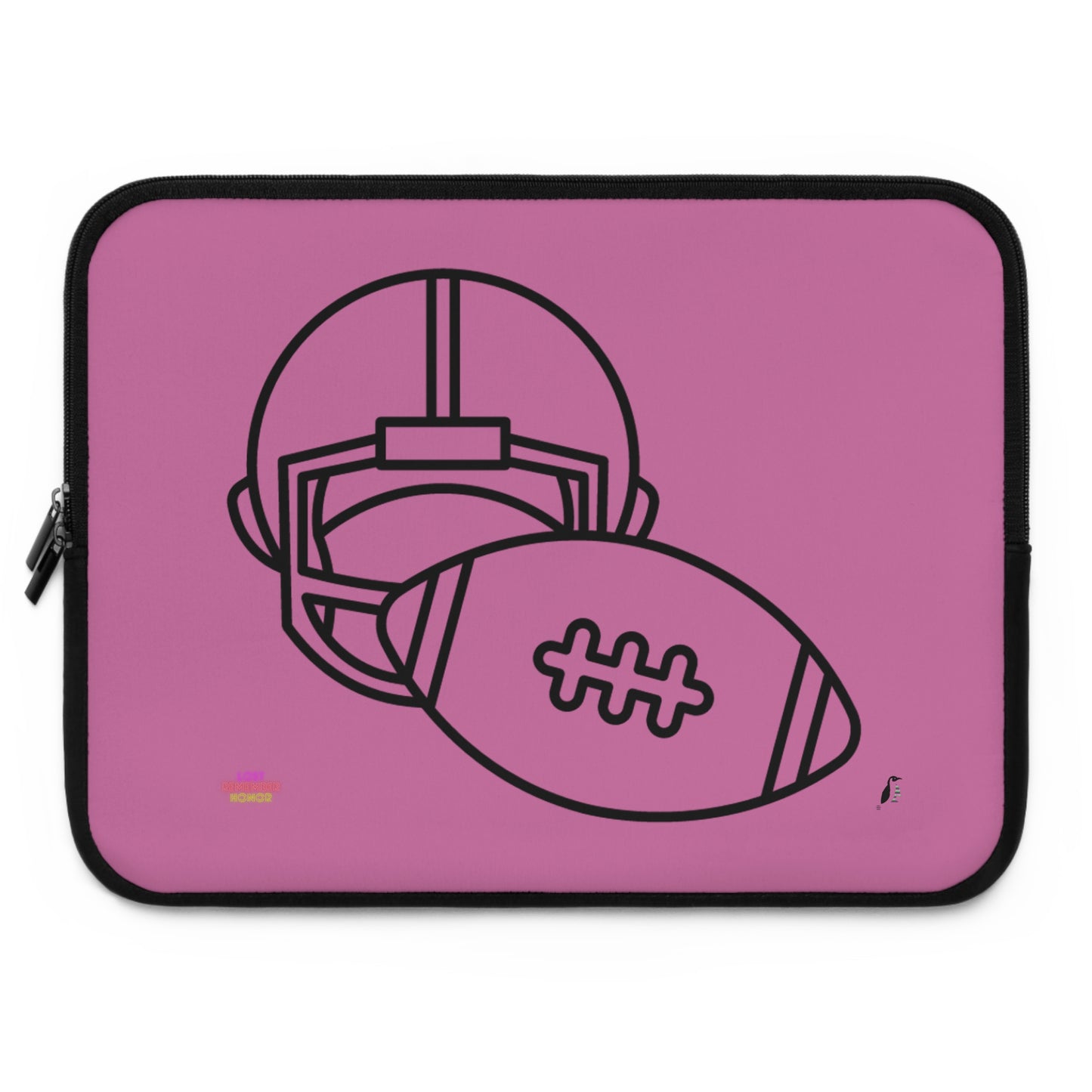 Laptop Sleeve: Football Lite Pink