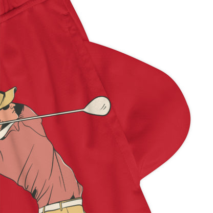 Basketball Rib Shorts: Golf Dark Red