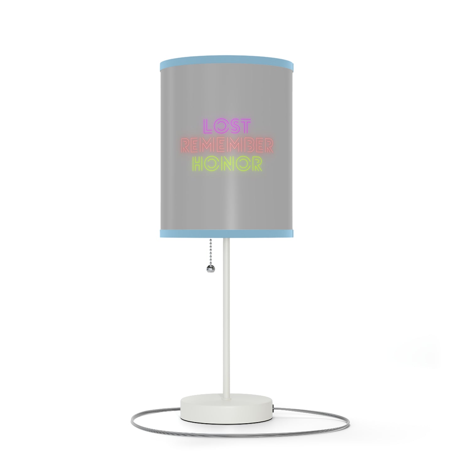 Lamp on a Stand, US|CA plug: Baseball Lite Grey