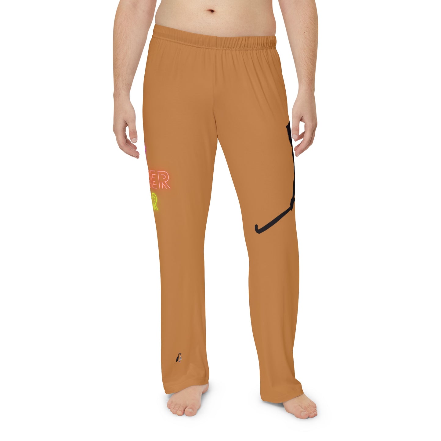 Men's Pajama Pants: Hockey Lite Brown