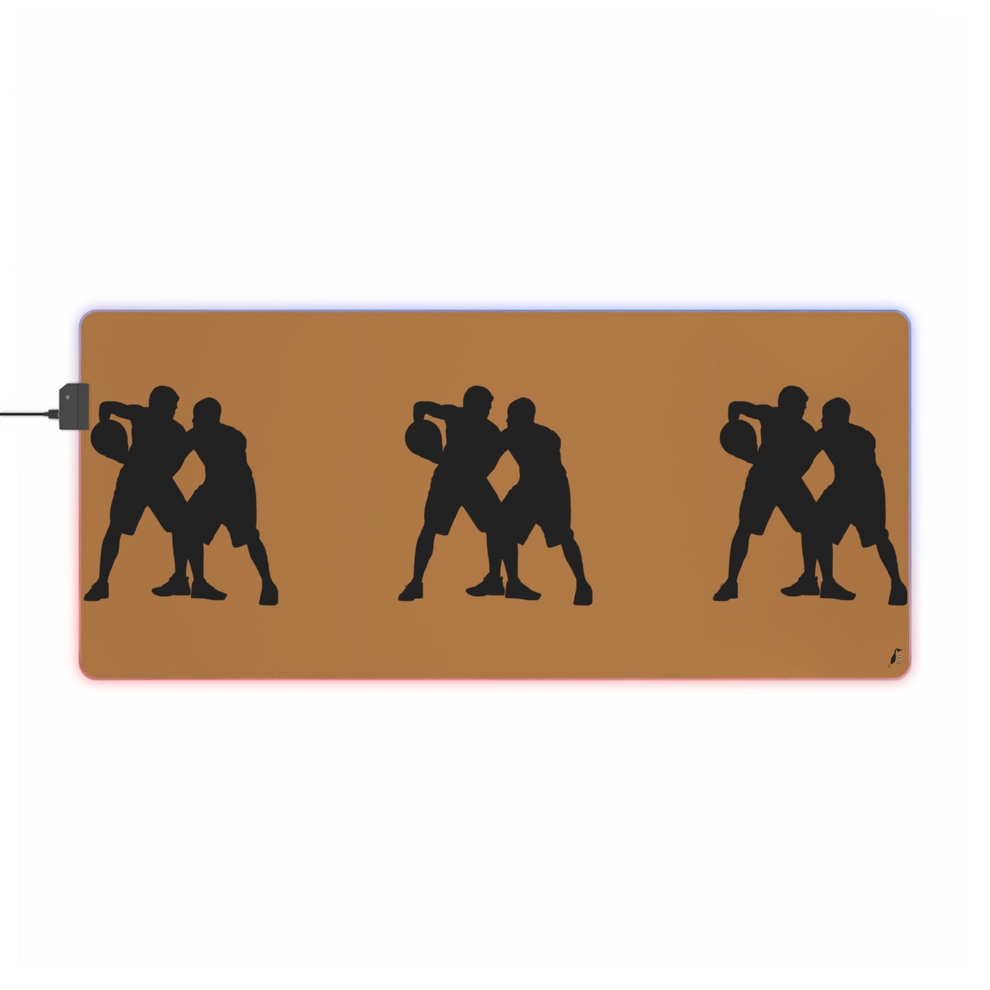 LED Gaming Mouse Pad: Basketball Lite Brown