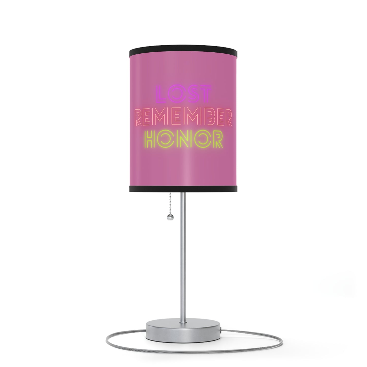 Lamp on a Stand, US|CA plug: Wolves Lite Pink