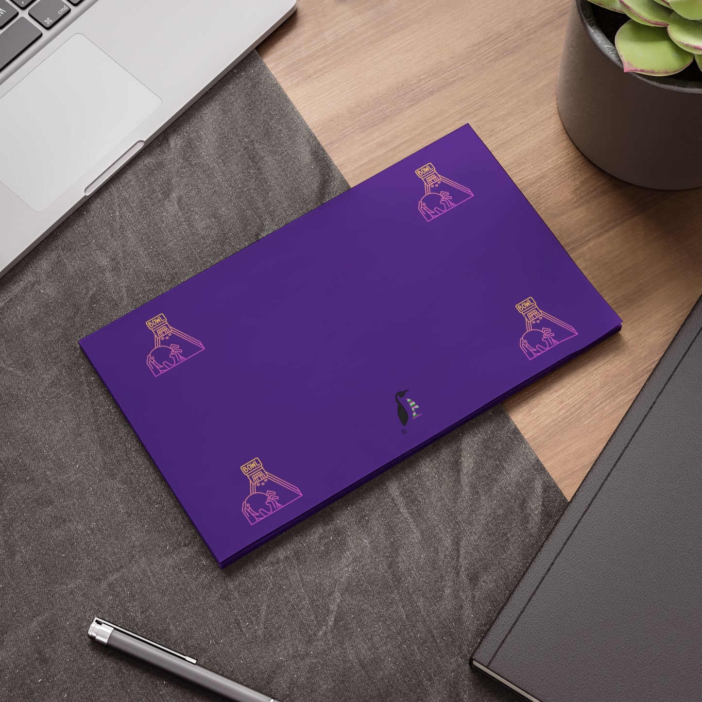 Post-it® Note Pads: Bowling Purple