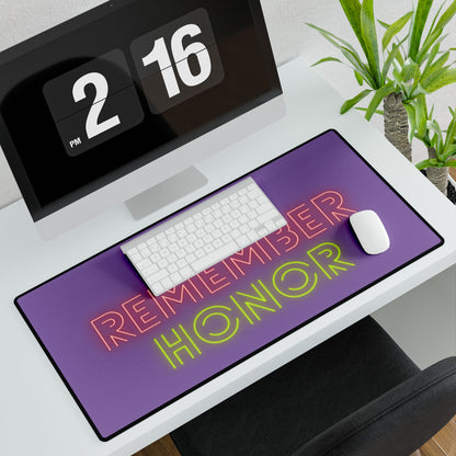 Desk Mats: Lost Remember Honor Lite Purple