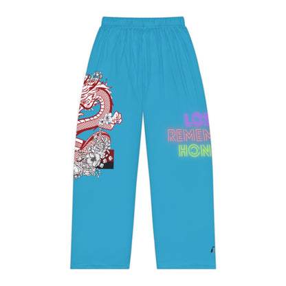 Women's Pajama Pants: Dragons Turquoise