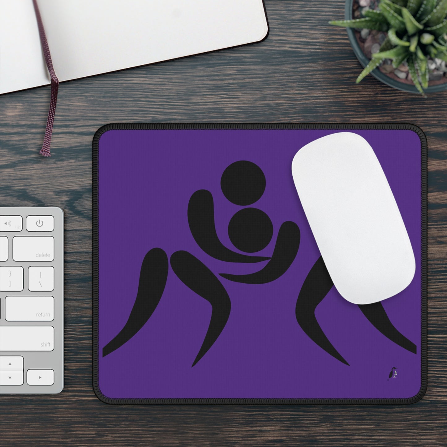 Gaming Mouse Pad: Wrestling Purple