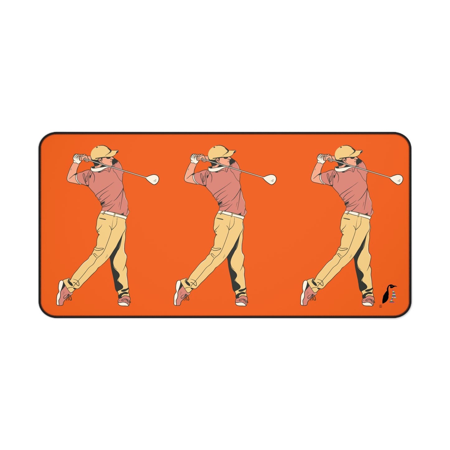 Desk Mat: Golf Orange