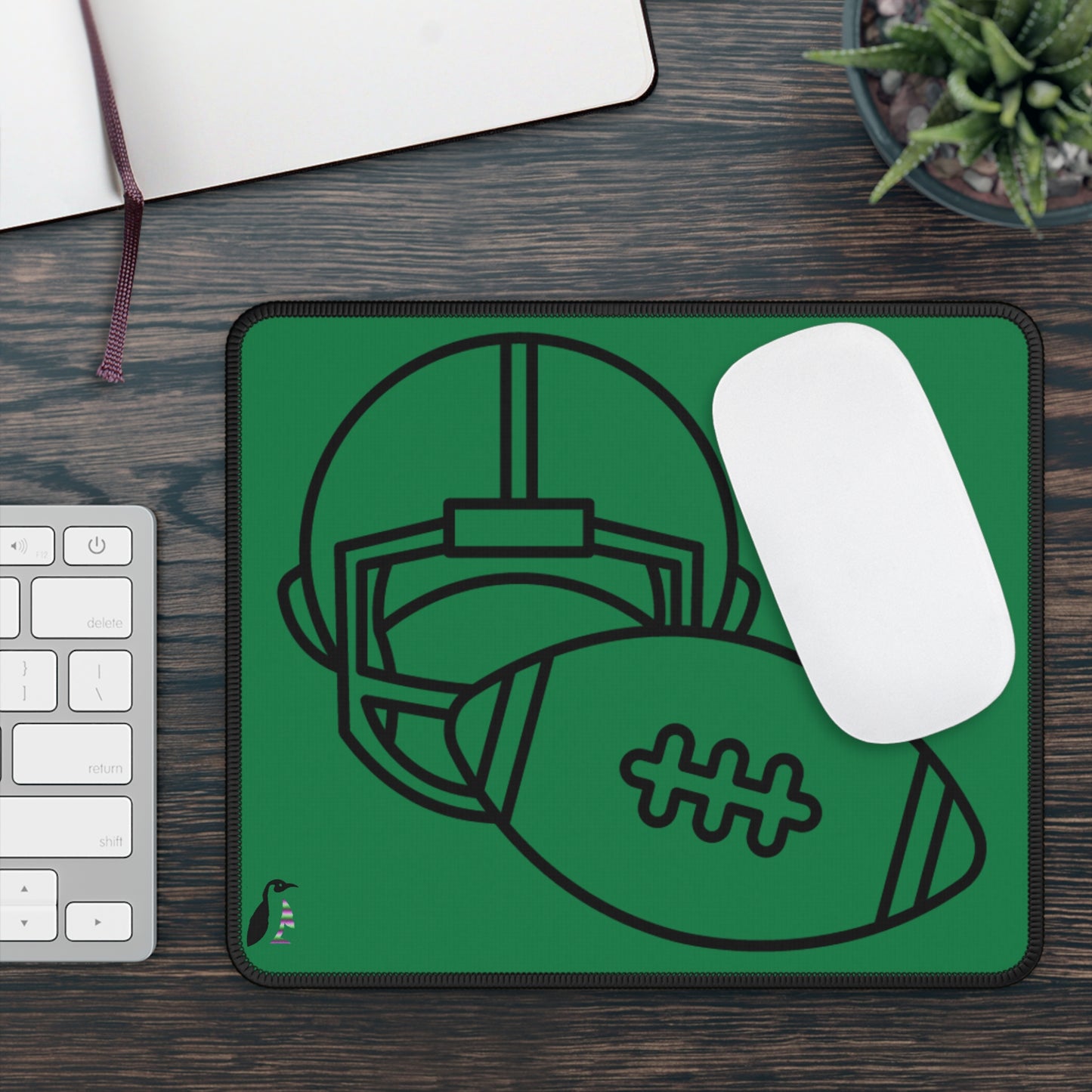 Gaming Mouse Pad: Football Dark Green