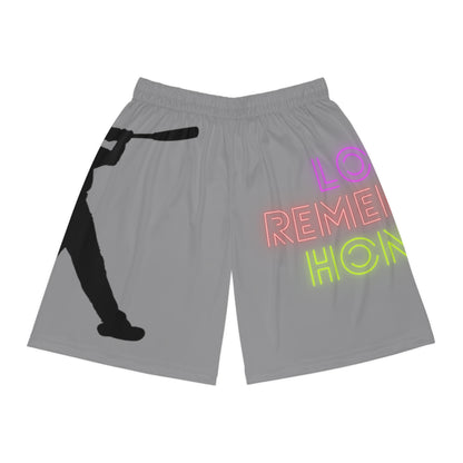 Basketball Shorts: Baseball Grey