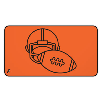 Desk Mat: Football Orange